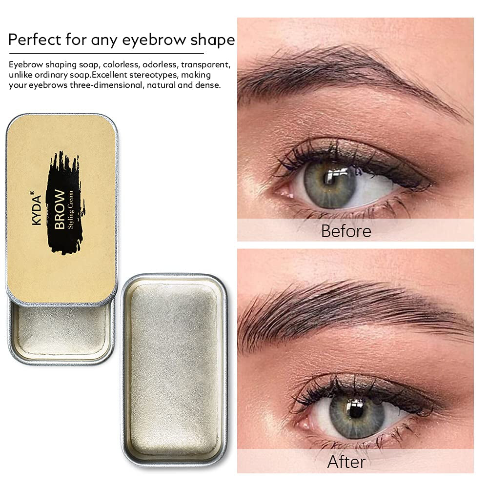 Eyebrow Soap Kit 2-Pack – Styling Pomade with Brushes