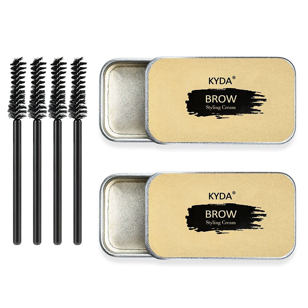 Eyebrow Soap Kit 2-Pack – Styling Pomade with Brushes