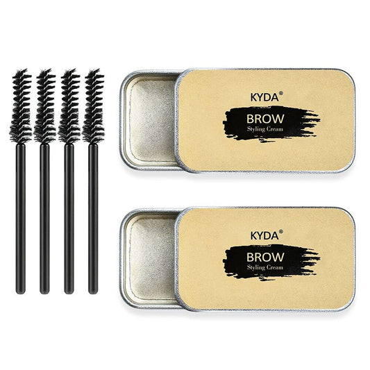 Eyebrow Soap Kit 2-Pack – Styling Pomade with Brushes