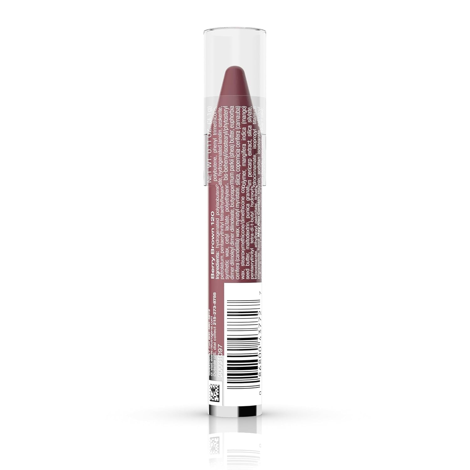 Moisturesmooth Color Stick for Lips, Moisturizing and Conditioning Lipstick with a Balm-Like Formula, Nourishing Shea Butter and Fruit Extracts, 120 Berry Brown.011 Oz (Pack of 36)