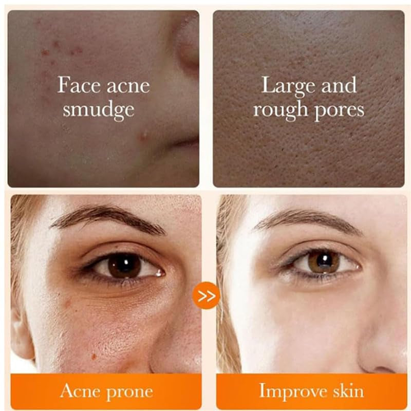 2 Pcs Glow Wash Turmeric Face Wash with Brush, Deep Cleaning Face Scrub Exfoliating Turmeric Facial Foam Cleanser.