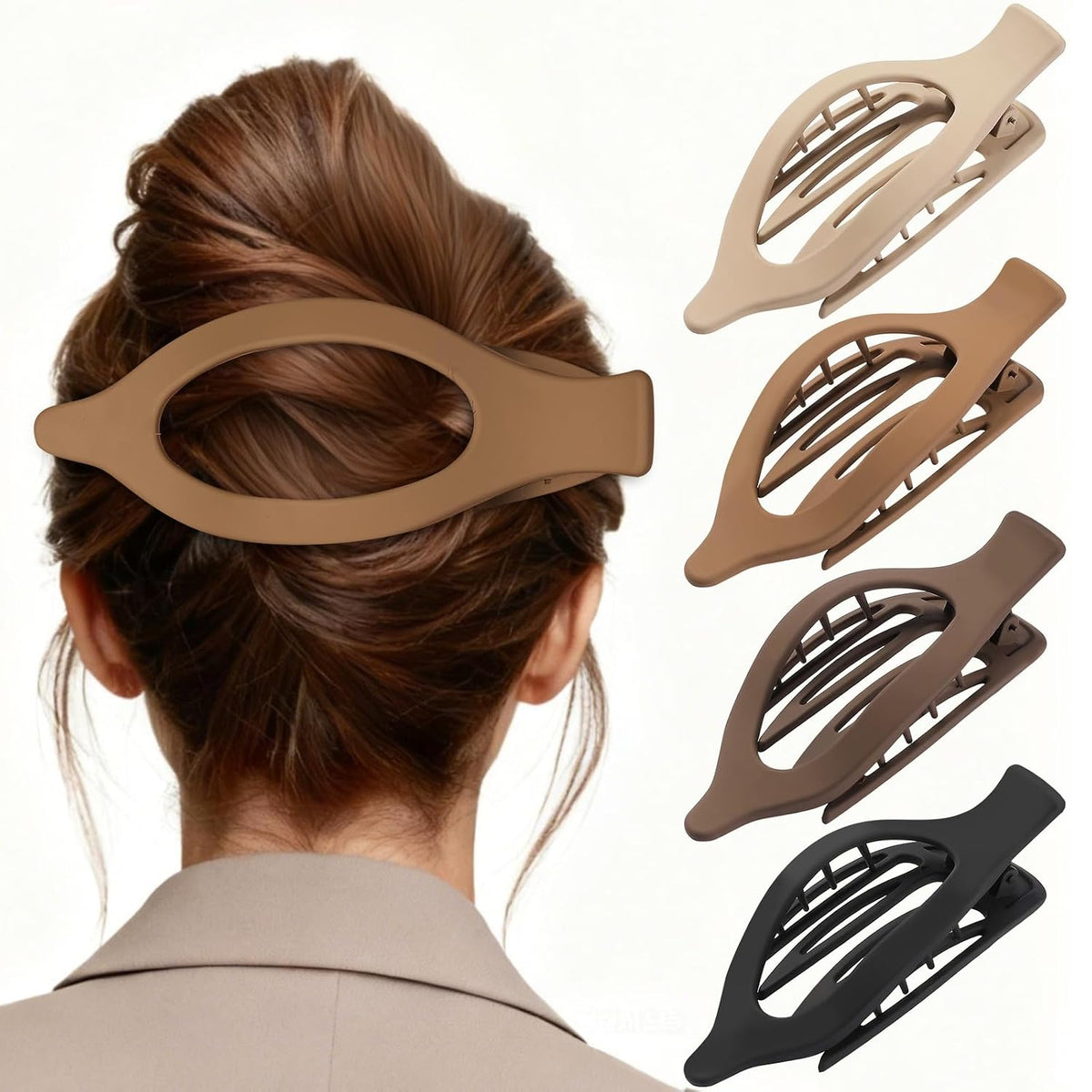 Satera Sisters Beauty Flat Claw Clips 4-Pack – main photo