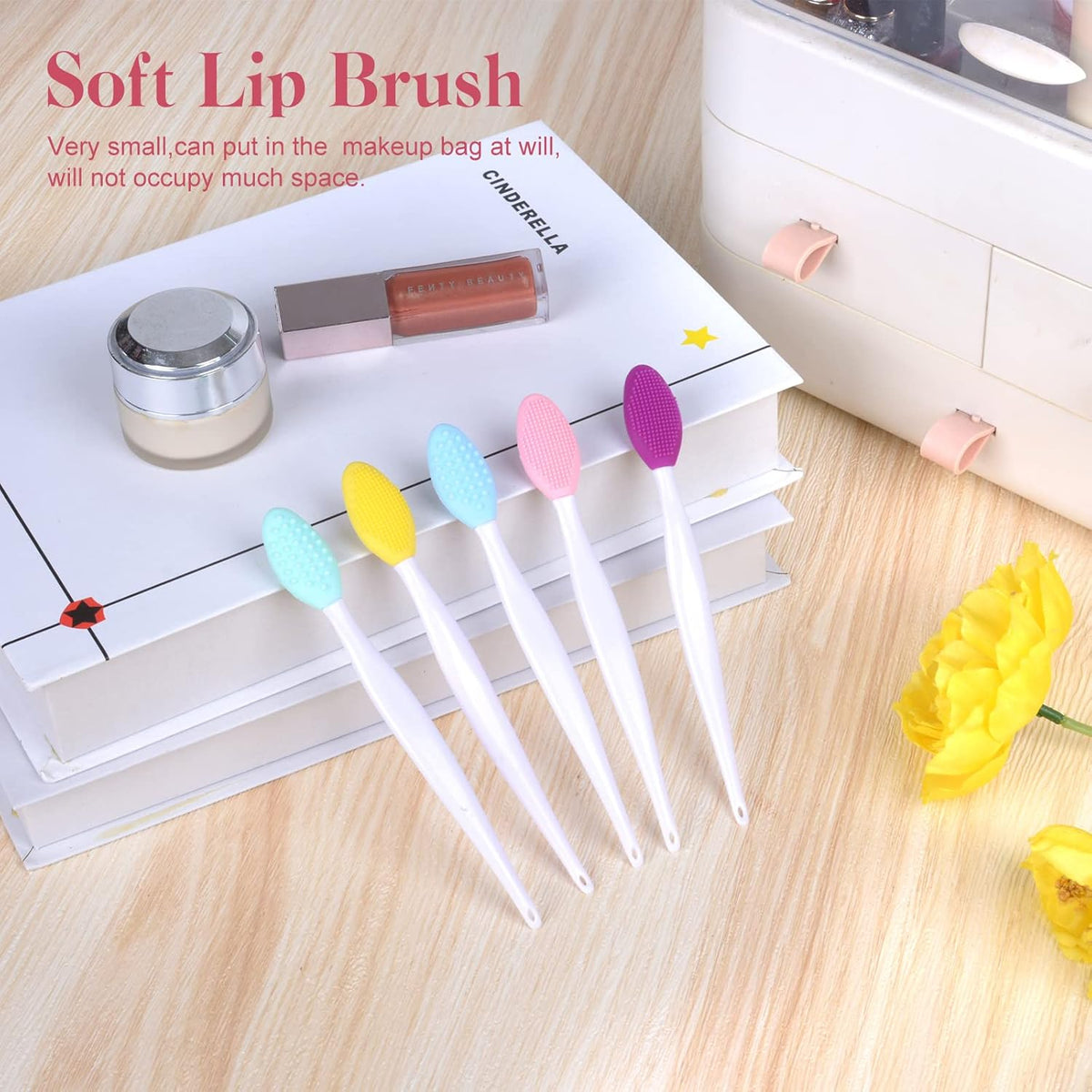5-Piece Silicone Facial Cleansing & Lip Scrub Brush Set – photo 5 of 7