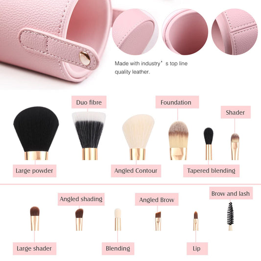 Z'OREYA 12-Piece Pink Makeup Brush Set with Holder – photo 2 of 7