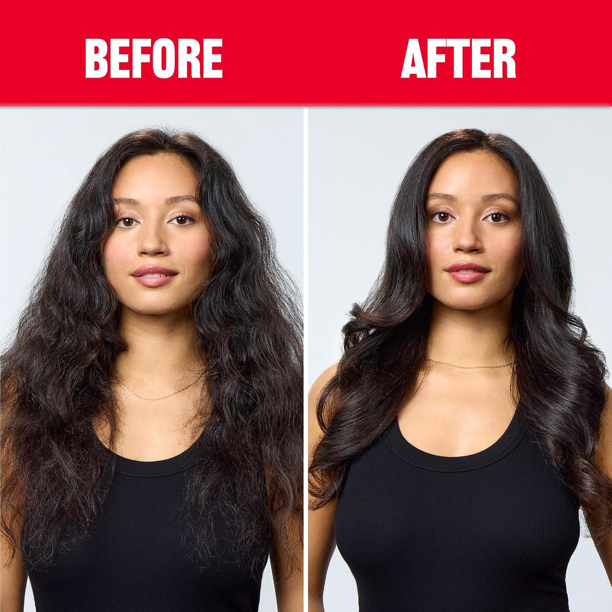 Revlon One-Step Volumizer Hair Dryer & Hot Air Brush – before and after blowout on wavy hair – photo 7 of 8