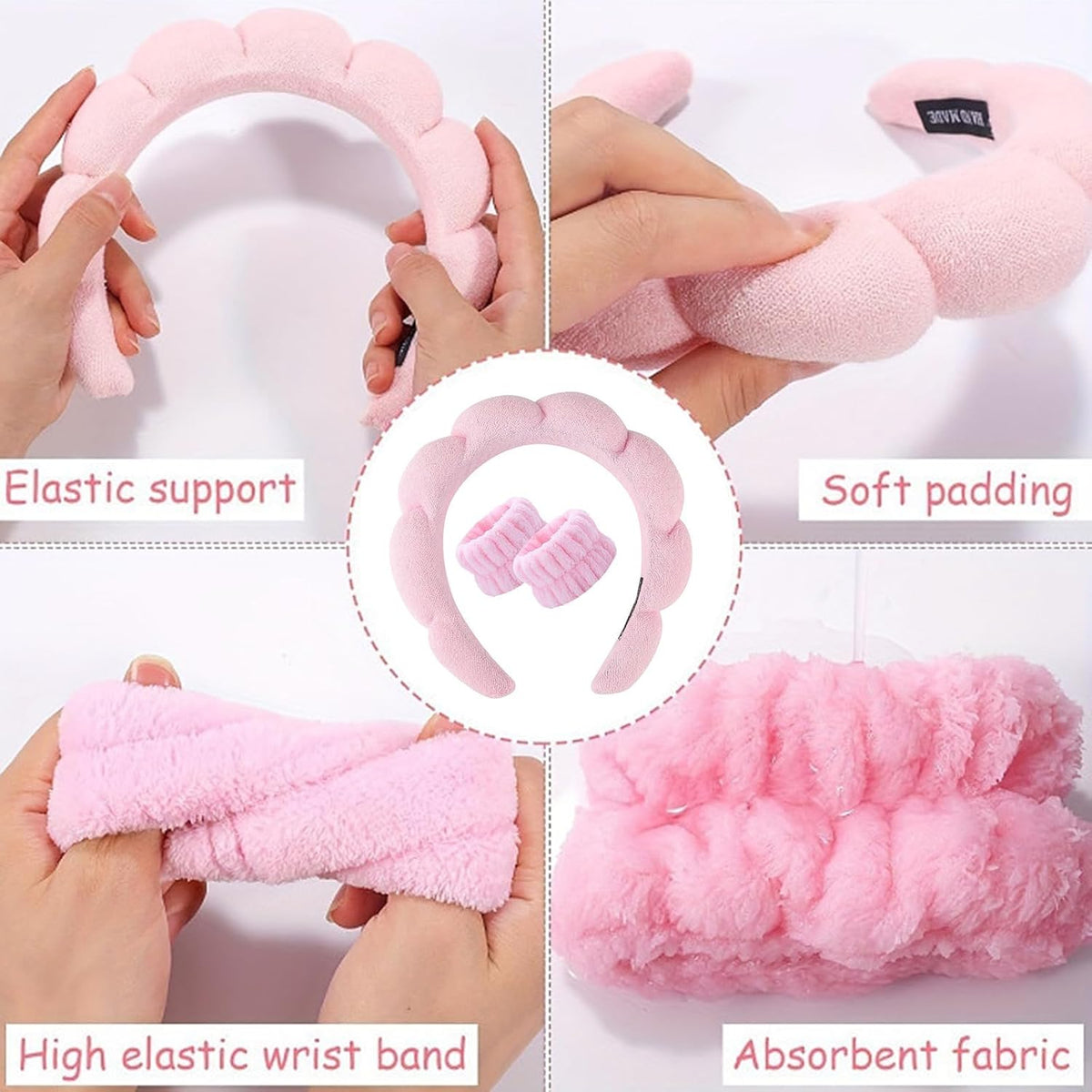 Satera Sisters Beauty Spa Headband & Wristband Set – photo 4 of 5