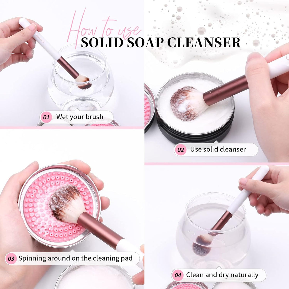 DUcare Eyeshadow Brush Set with Brush Cleaner – photo 7 of 9