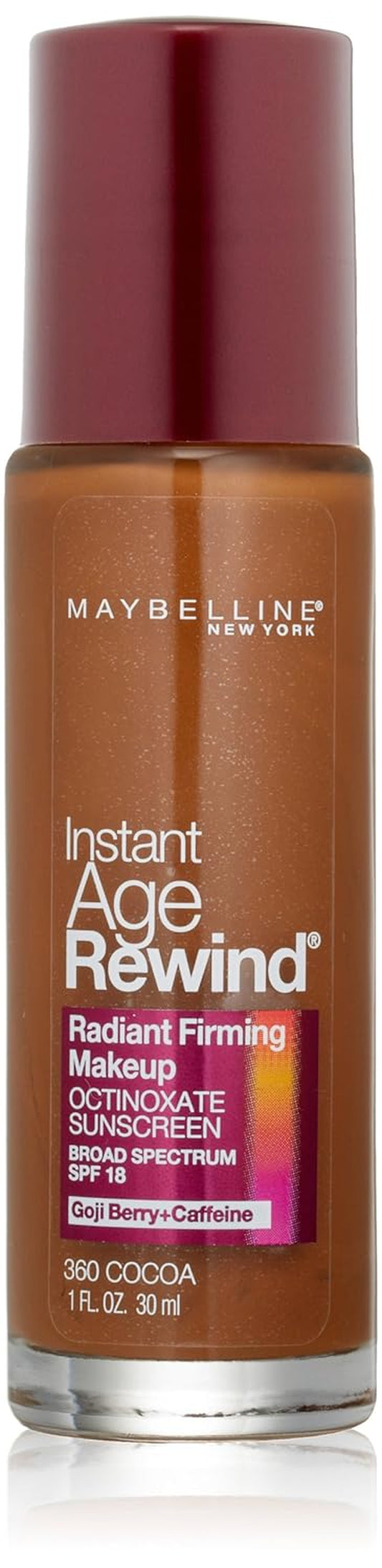 New York Instant Age Rewind Radiant Firming Makeup, Cocoa 360, 1 Fluid Ounce