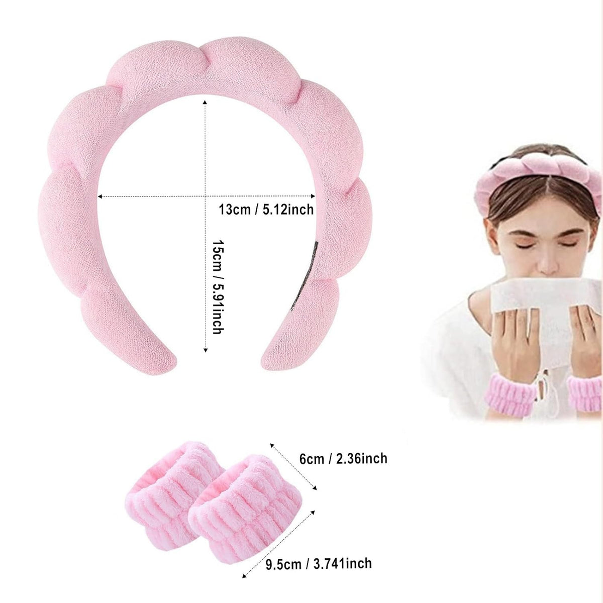 Satera Sisters Beauty Spa Headband & Wristband Set – photo 5 of 5