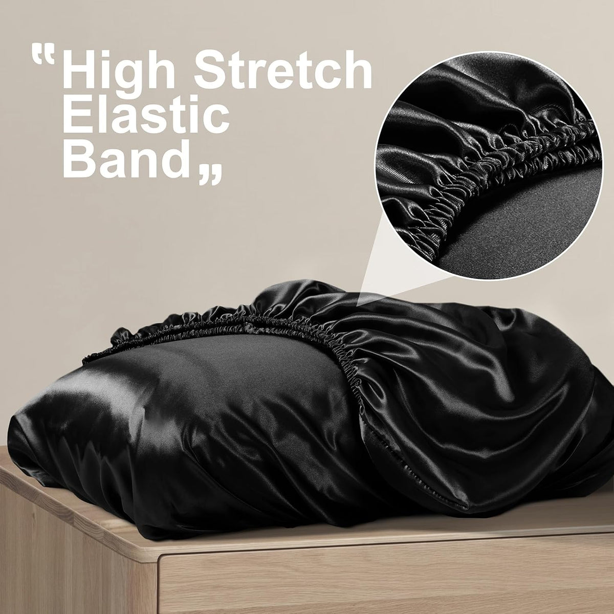 Satera Sisters Beauty Black Satin Pillowcase 2-Pack – photo 4 of 7