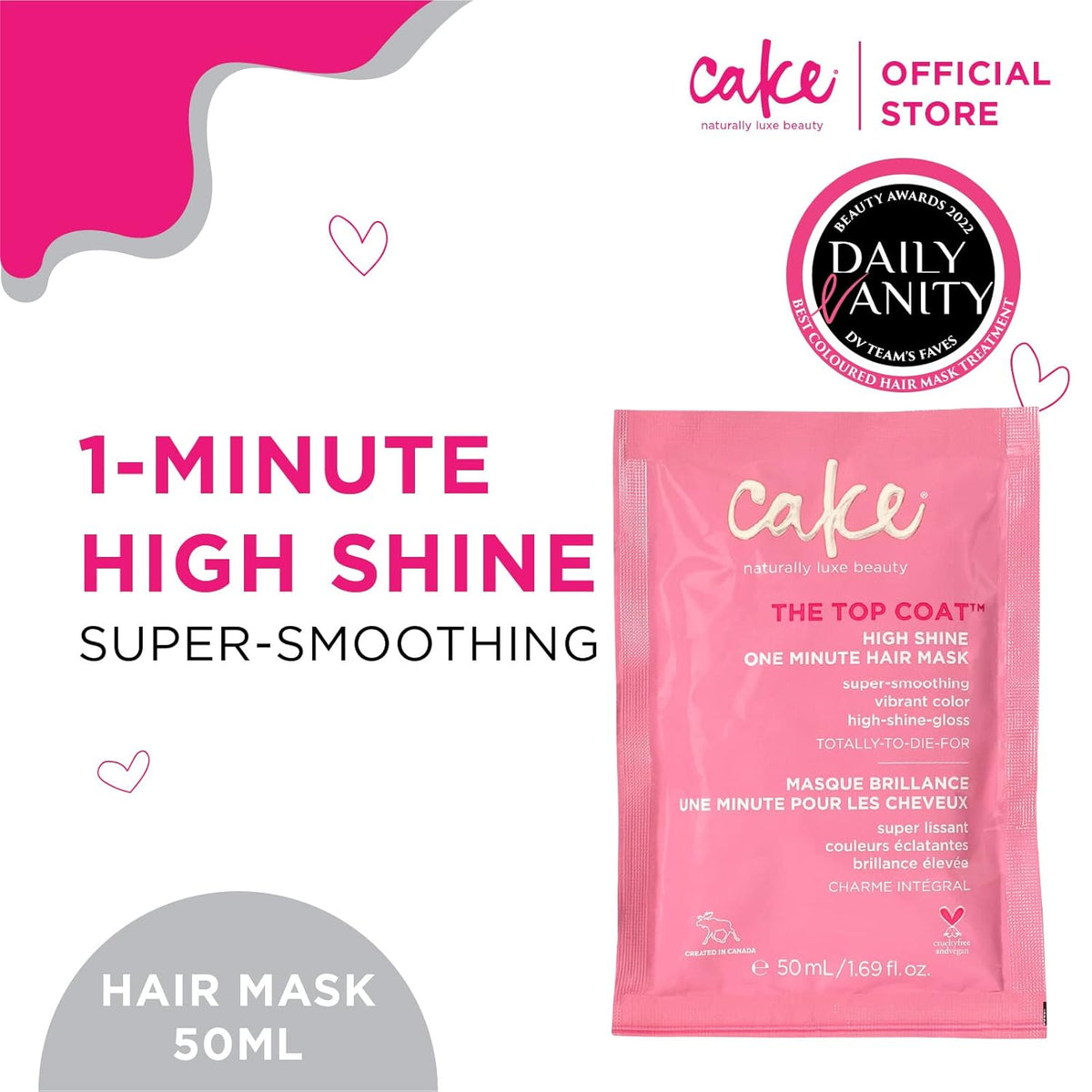 Cake Beauty The Top Coat One Minute High Shine Hair Mask – photo 3 of 7