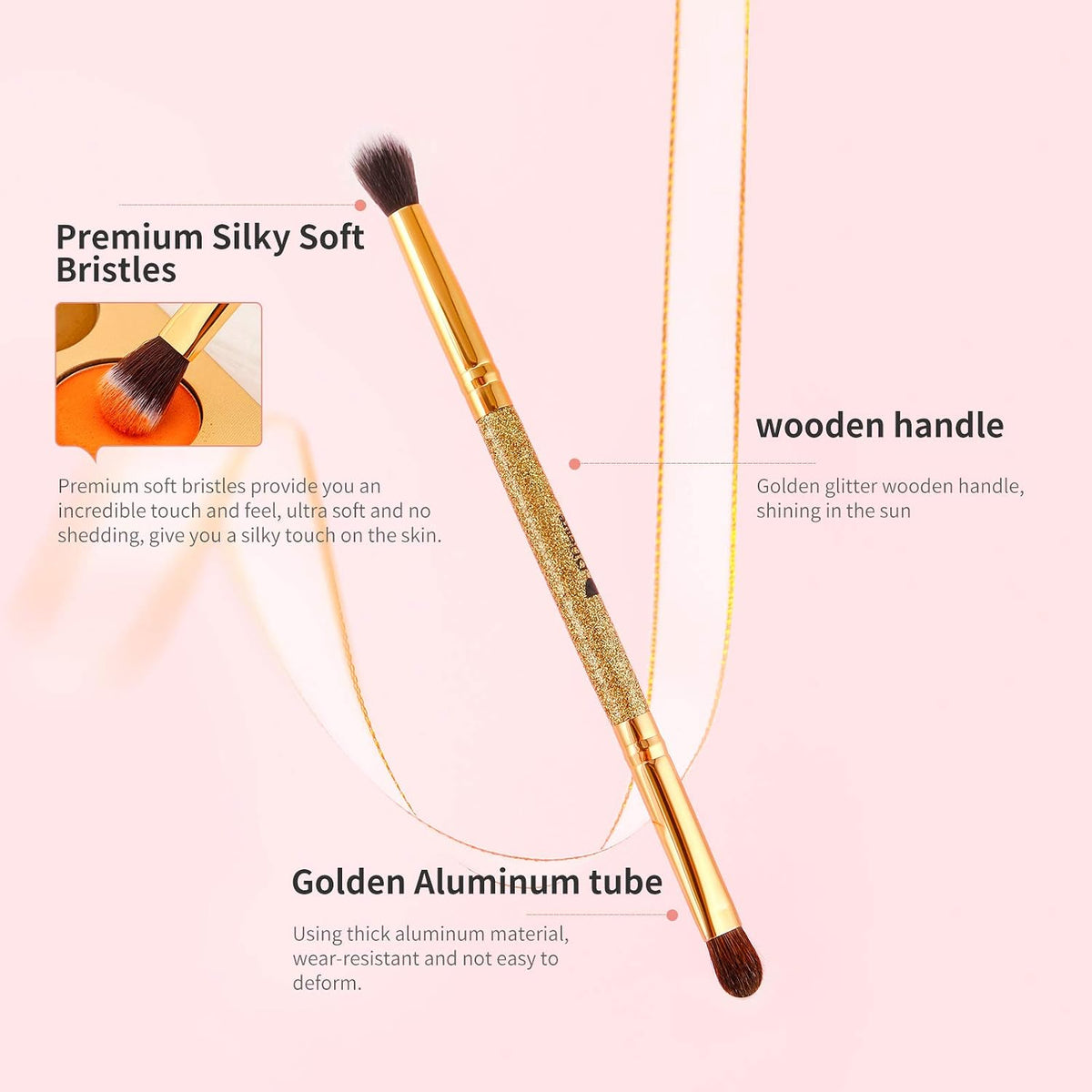 DUcare Eyeshadow Brush Set with Brush Cleaner – photo 5 of 9
