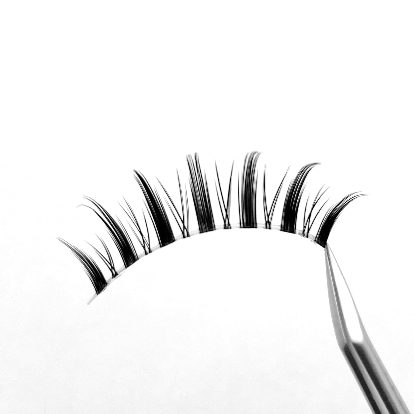 Manga Lashes Natural Look Japanese Style False Eyelashes 4 Pairs Spiky Anime Lashes Clear Band Cosplay Eyelashes