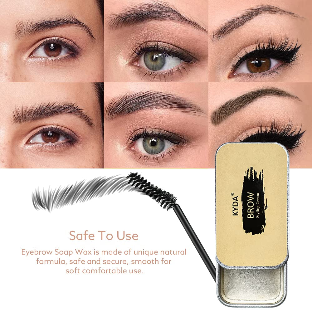 Eyebrow Soap Kit 2-Pack – Styling Pomade with Brushes